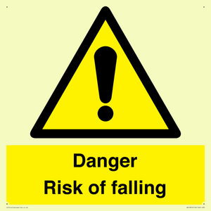 Danger Risk of falling